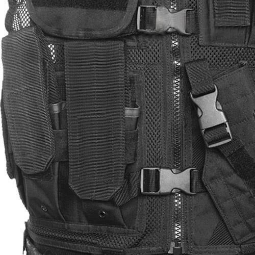 VESTA TACTICA USMC INTERVENTIE - CU PLASA SI CENTURA - Mil-Tec - NEAGRA