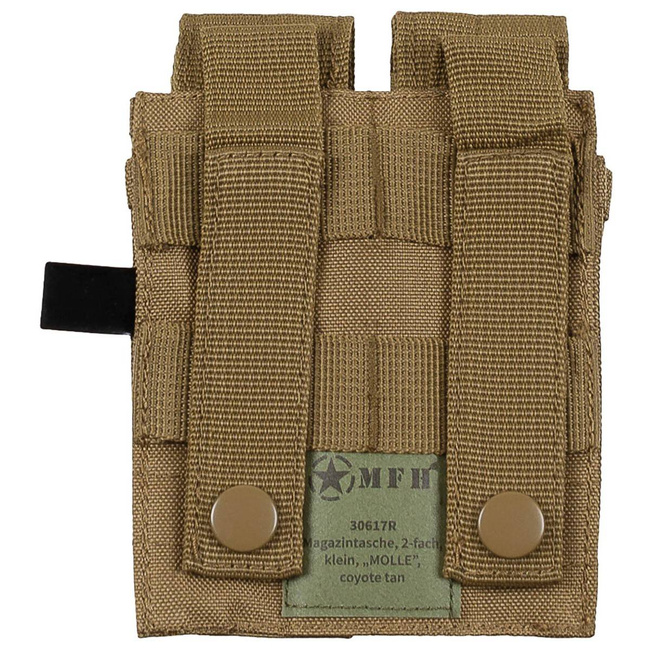 Ammo Pouch, double, "Molle", small, coyote