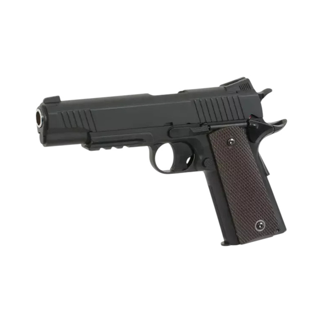 Replica Pistol Airsoft CQBP M45A1 CO2 -  Metal slide - Non-blowback - Negru