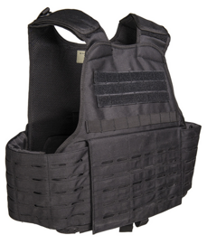 LASER CUT CARRIER VEST - Mil-tec® - BLACK