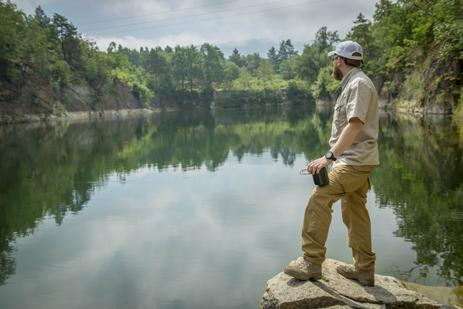 SHORT-SLEEVED SHIRT - DEFENDER MK2 - POLYCOTTON RIPSTOP - Helikon-Tex - BLACK