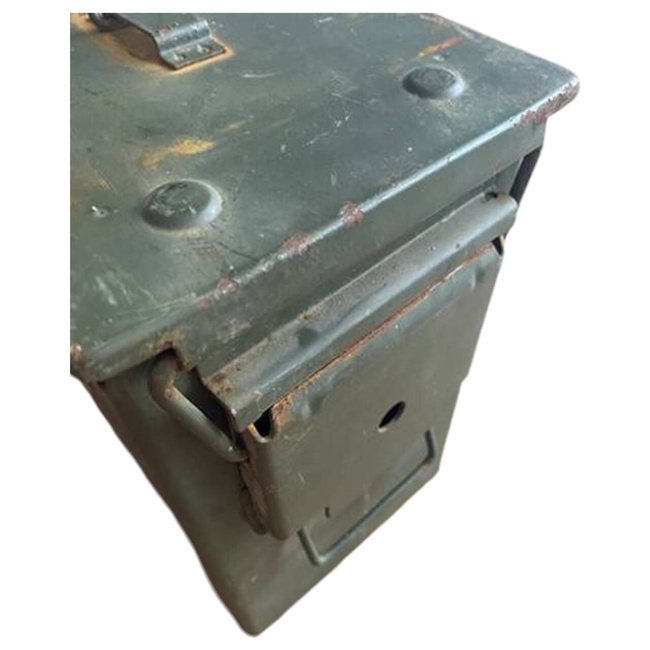 CUTIE METALICA PENTRU MUNITIE - SURPLUS MILITAR ARMATA ITALIEI - UZATA