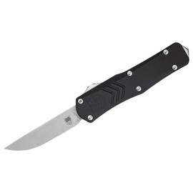 SMALL FS-X GEN II BLACK DROP NOT SERRATED POCKET KNIFE - CobraTec