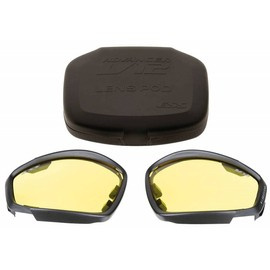 LENTILE DE REZERVĂ PENTRU OCHELARI DE PROTECȚIE - ESS V12 - GALBENE - SURPLUS MILITAR - UZAT