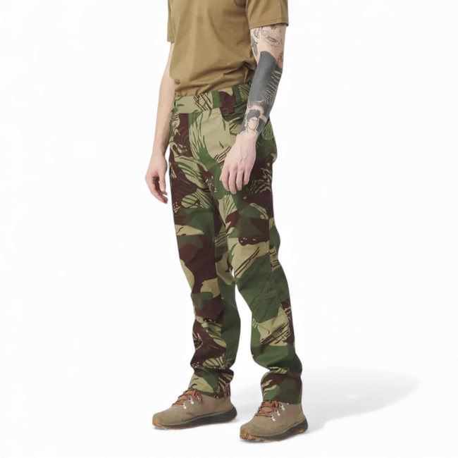 PANTALONI TACTICI UTP - POLYCOTTON STRETCH RIPSTOP - RHODESIAN CAMO - HELIKON-TEX