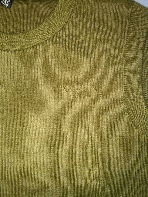 SWEATER KNITTED VEST M85 - ROMANIAN ARMY - OD - MILITARY SURPLUS - LIKE NEW