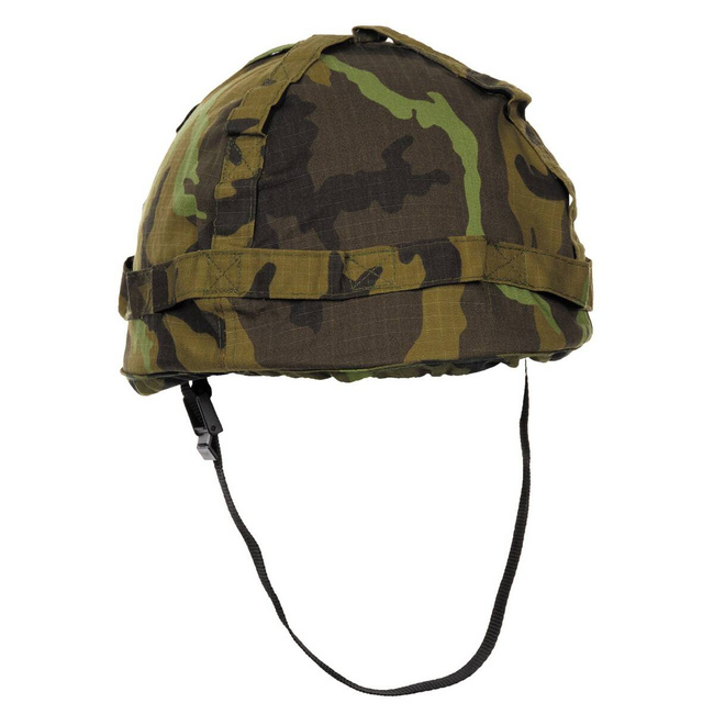 Casca US de plastic, camuflaj M 95 CZ, cu husa material