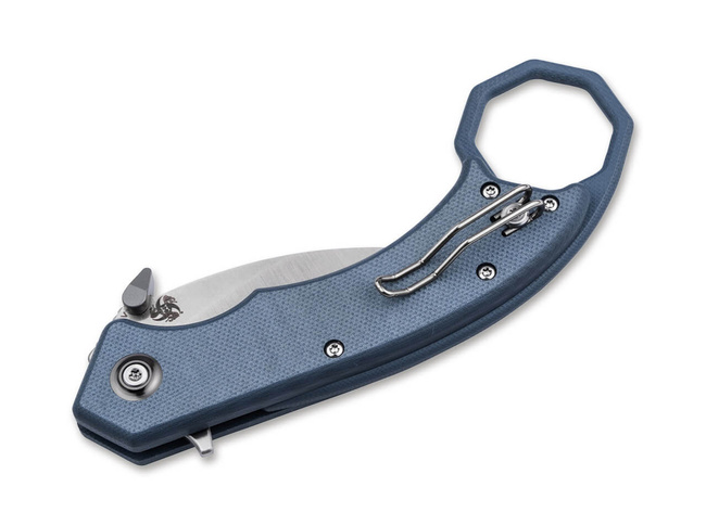 CUTIT DE BUZUNAR HEL KARAMBIT - ALBASTRU/GRI - BOKER PLUS