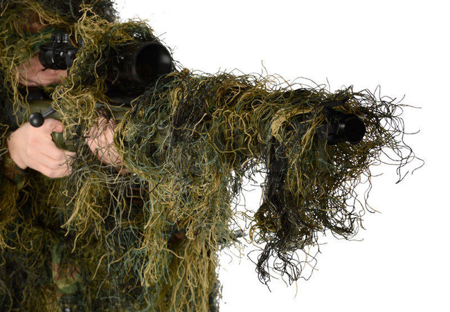 COSTUM DE CAMUFLAJ "GHILLIE" - 4 PIESE - Mil-Tec - WOODLAND