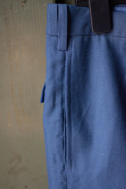 AIRBORNE SOLDIER'S MILITARY UNIFORM PANTS- ROMANIAN ARMY RSR - MILITARY SURPLUS - BLUE - LIKE NEW