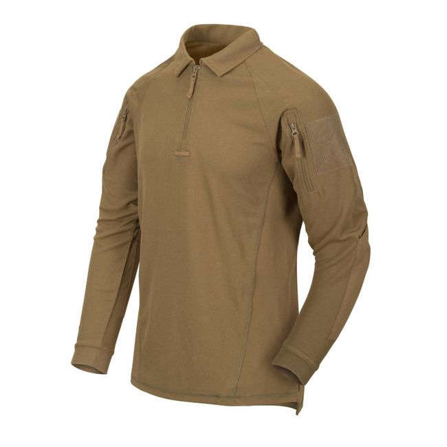 LONG SLEEVE POLO SHIRT - RANGE - Helikon Tex - COYOTE