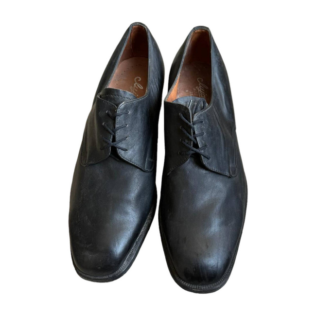 PANTOFI DIN PIELE NEAGRA - CEREMONIE - ARMATA ROMANA - IN STARE BUNA