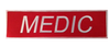Emblema MEDIC-SMURD spate cu aplicare Velcro ((cu scai)