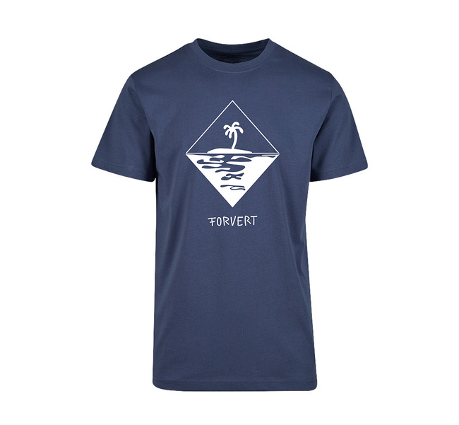 TRICOU - FORVERT PRINT -  VINTAGE BLUE - MORRO BAY - BRANDIT