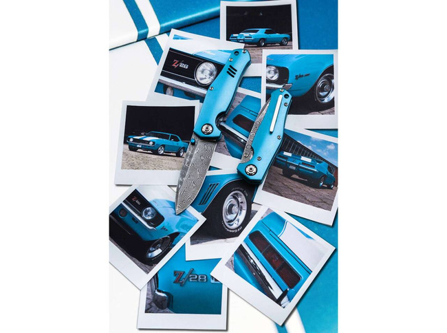 DAMASCUS KNIFE 1969 Z28-DAMAST - BOKER