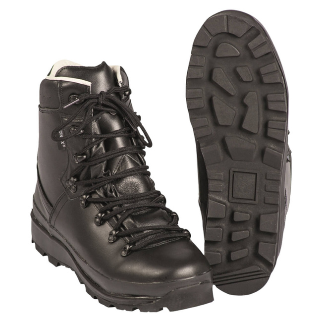 GERMAN LAMINATED MOUNTAIN BOOTS - BLACK