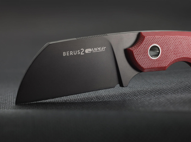 Cuțit cu lamă fixă - Berus 2 G10 - Viper® - DLC Roșu