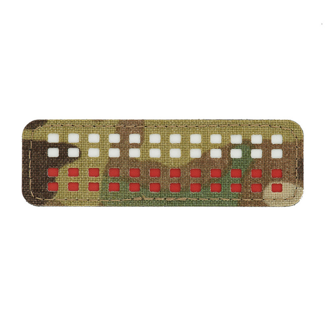 PATCH STEAG (mini dreptunghi) - 25 x 80 mm - LASER CUT - MULTICAM/ALB/ROSU - M-TAC