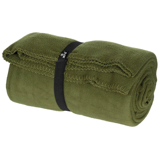Patura fleece, model M95, de culoare Olive, dimensiune aproximativa 200 x 150 cm.