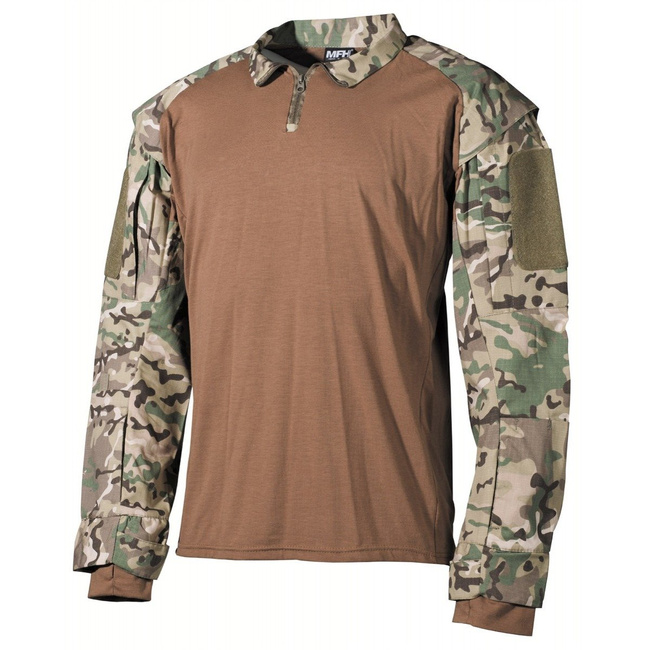 Bluza tactica combat cu mânecă lungă, Multicam