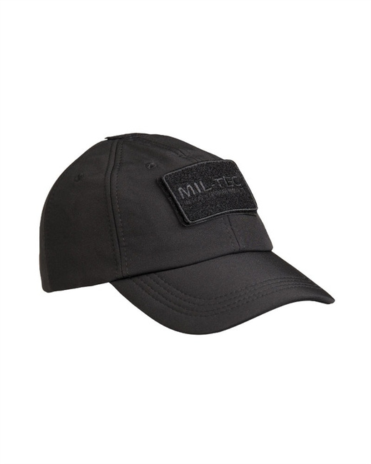 SOFTSHELL BASEBALL CAP - Mil-Tec - BLACK