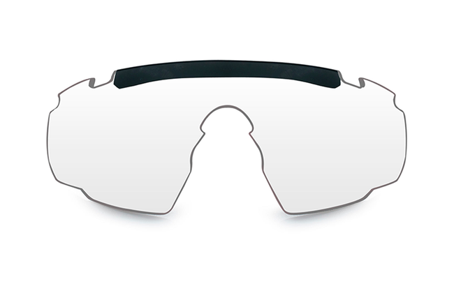 BALLISTIC SUNGLASSES - SABER ADVANCED - WILEY X - GREY/ CLEAR - BLACK FRAME