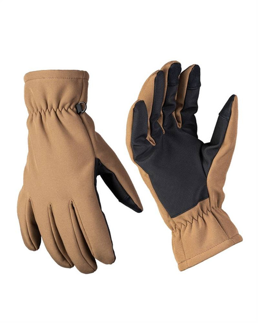 MANUSI SOFTSHELL THINSULATE - Mil-Tec - COYOTE INCHIS