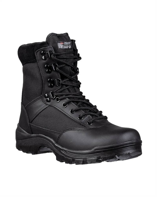 BOCANCI MILITARI TACTICI -  FERMOAR YKK, PIELE/CORDURA, THINSULATE - Mil-Tec - NEGRI