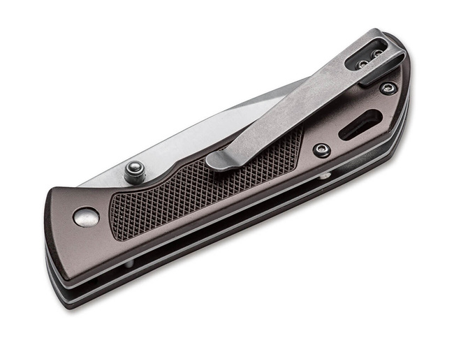 CUTIT DE BUZUNAR "ADVANCE CHECKERING DARK BRONZE" - MAGNUM BY BOKER