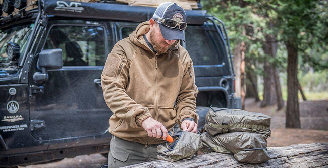 SET DE GENTI - PAKCELL SET - POLIESTER RIPSTOP - Helikon-Tex - PL WOODLAND