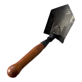 Foldable Military Shovel, Romanian Army Surplus - like new, with leather case