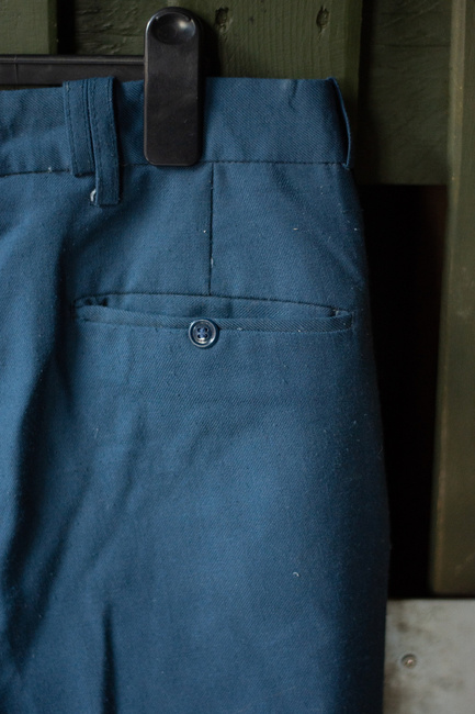 NAVY BLUE TROUSERS - ROMANIAN MILITARY SURPLUS - USED