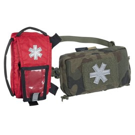 SET POUCH SI INSERTIE PENTRU TRUSA DE PRIM AJUTOR - MODULAR INDIVIDUAL MED KIT - Helikon-Tex - PL WOODLAND
