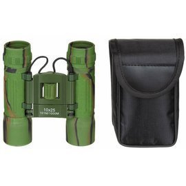 BINOCLU PLIABIL - 10 x 25 - LENTILE RUBY - MFH - WOODLAND