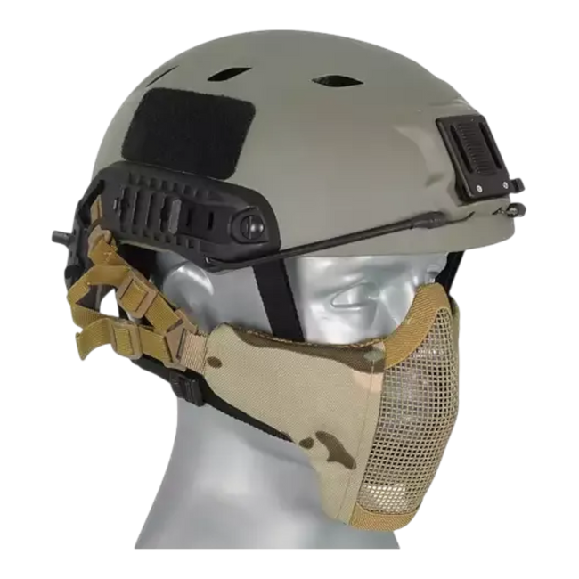 MASCA CU PLASA PENTRU JUMATATE DE FATA 2.0 - Multicamo - WOSPORT