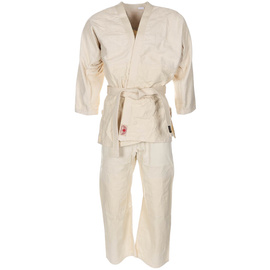 3 PIECE JUDO SUIT 100% COTTON - JACKET, PANTS, BELT - ITALIAN ARMY MILITARY SURPLUS - NATURAL COLOR - LIKE NEW