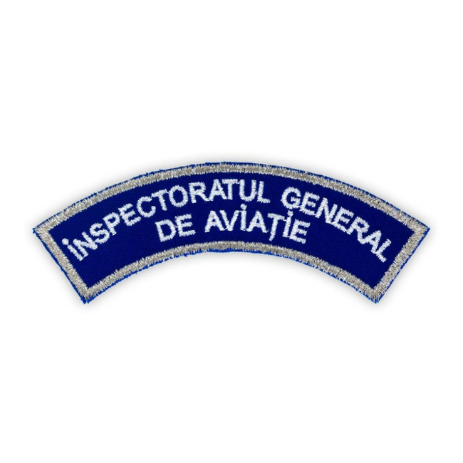 Emblema IGAV (Emblema scut + emblema semirotunda) cu aplicare prin coasere