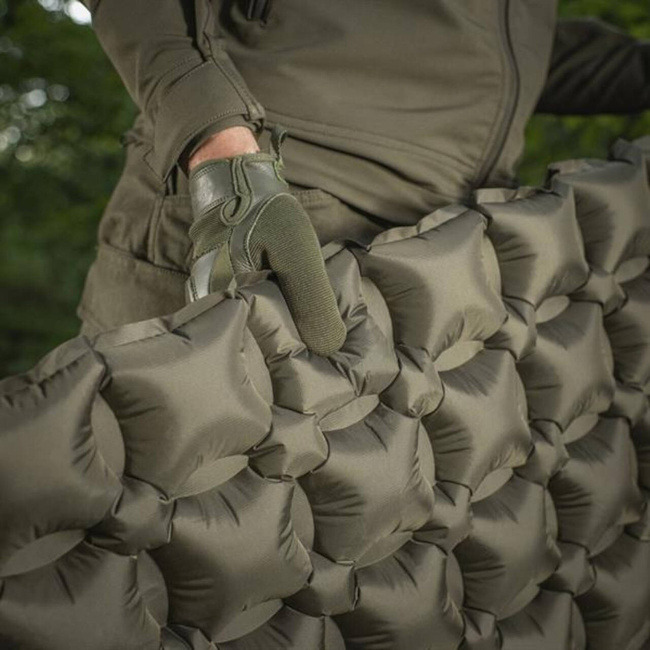 INFLATABLE SLEEPING MAT - 195x120 CM - OLIVE GREEN - M-TAC