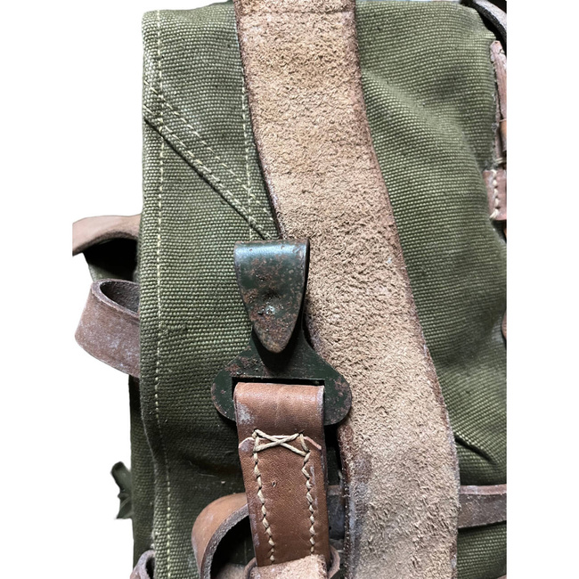 Military Olive Romanian Retro Rucksack - RSR Romanian army - OD Green - In good condition