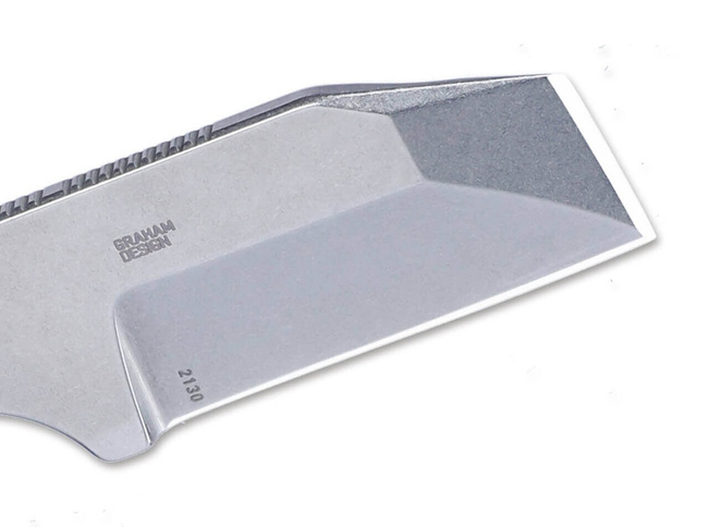 FIXED BLADE KNIFE RAZEL CHISEL - SILVER