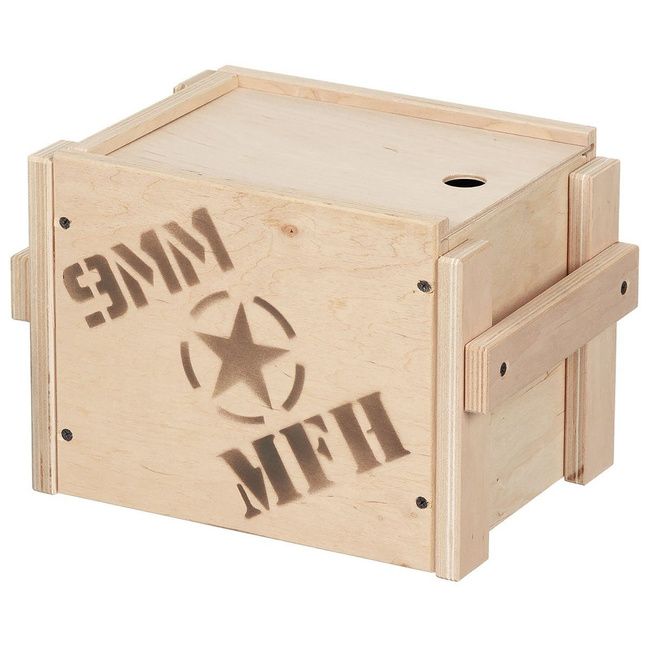 WOODEN CASE BIG 9MM MFH
