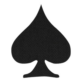 PATCH SPADES LASER CUT - NEGRU - M-TAC
