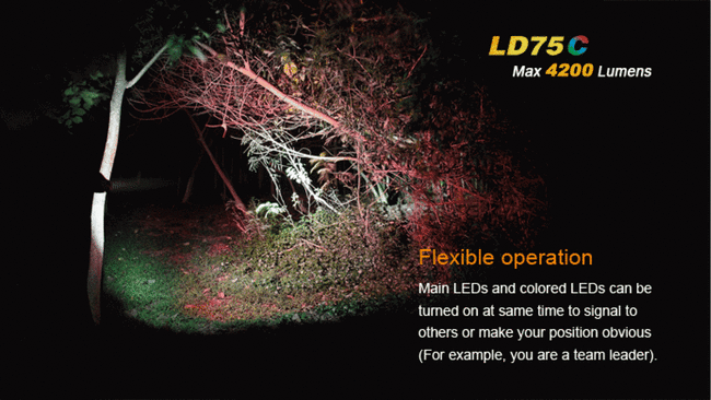 Lanterna Fenix LD75C, impermeabila