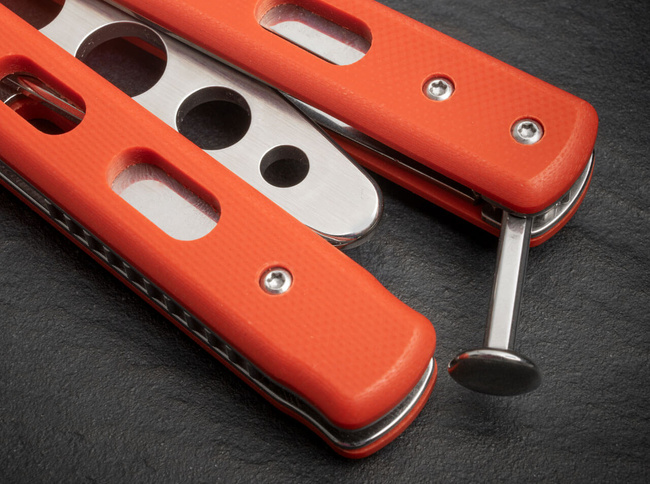 CUȚIT DE ANTRENAMENT BALISONG TRAINER ROSU - BOKER