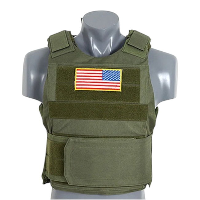 Vesta tactica standard cu insertii balistice soft dummy - Delta Soft Body Armor - Olive - 8FIELDS