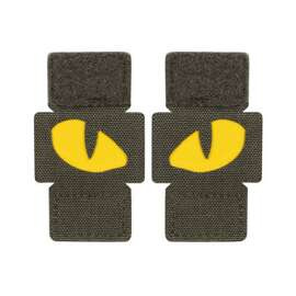 PATCH TIGER EYES LASER CUT (pereche) - VERDE RANGER/GALBEN - M-TAC