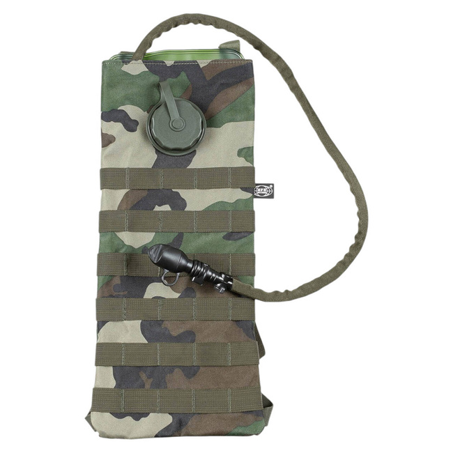 RUCSAC DE HIDRATARE CU REZERVOR TPU - SISTEM MOLLE - WOODLAND - 2,5 L - MFH