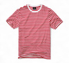 Tricou cu maneca scurta si dungi - Rosu-Alb - Brandit