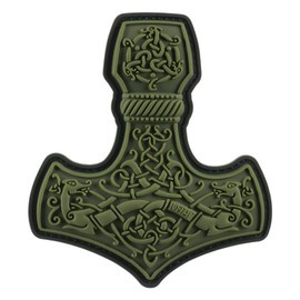 PATCH PVC 3D MJÖLNIR - MARE - OLIVE - M-TAC