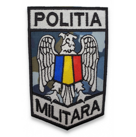 Ecuson pentru maneca - Politia Militara (10,5x7cm) - camuflaj Combat Forte Aeriene